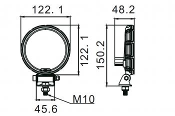 2 549 р. Фара водительского света РИФ 21W LED РИФ sm-4021-rfd  с доставкой в г. Кемерово. Увеличить фотографию 5
