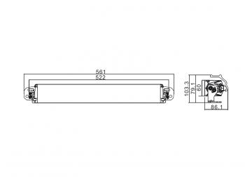 12 069 р. Фара дальнего света РИФ 150W LED РИФ sm-171-150a  с доставкой в г. Кемерово. Увеличить фотографию 2