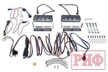 7 619 р. Фары светодиодные водительского света РИФ 161 мм 20W с проводкой (2 шт.) РИФ b0205  с доставкой в г. Кемерово. Увеличить фотографию 3