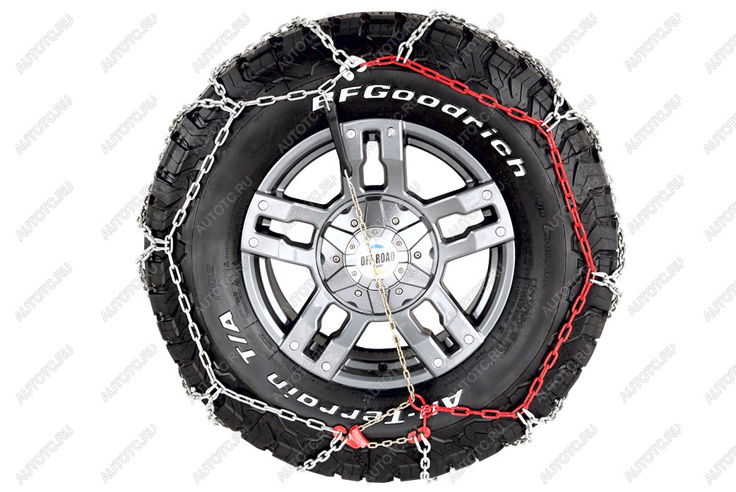 9 819 р. Цепи противоскольжения РИФ 4х4 "соты" 16 мм, 23580R17, 23585R16, 24565R18, 24575R17, 25555R19, 25560R18, 26560R18, 26565R17, 26570R16, 27560R17, 25560R18 (к-т 2 шт.) РИФ rif18-0-0000265  с доставкой в г. Кемерово