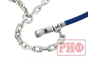 10 049 р. Цепи противоскольжения РИФ 4х4 "соты" 16 мм, 25570R18, 25575R17, 26575R16, 26555R19, 26565R18, 26570R17, 27560R18, 27570R16, 32x11,5R15 (к-т 2 шт.) РИФ rif18-0-0000267  с доставкой в г. Кемерово. Увеличить фотографию 11