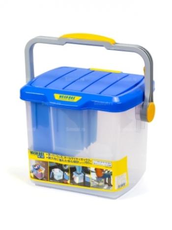 4 219 р. Ящик экспедиционный IRIS RV BOX WASH BOX 25C, 25 литров 41x31x32,5 см. Синий IRIS OHYAMA wb-25cblue  с доставкой в г. Кемерово. Увеличить фотографию 1