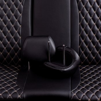 10 299 р.  Комплект чехлов для сидений (РЗС и С 40/60, 2П Орегон) БАЙРОН Lord Autofashion Chery Amulet (Corda) A15 лифтбэк (2003-2010) (черный, вставка черная, строчка бежевая)  с доставкой в г. Кемерово. Увеличить фотографию 7