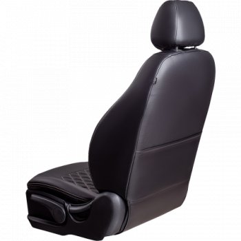 9 449 р.  Комплект чехлов сидений (Экокожа ИЛАНА+ОРЕГОН)  Chevrolet Aveo T200 хэтчбек 5 дв (2002-2008) (Черный+бежевый)  с доставкой в г. Кемерово. Увеличить фотографию 5