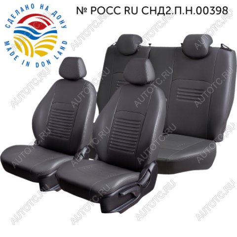 8 999 р. Чехлы сидений (РЗС40/60, 2Г, Илана+Орегон) ТУРИН LordAuto  Chevrolet Cobalt (2011-2023), Ravon R4 (2016-2020) (Черный)  с доставкой в г. Кемерово