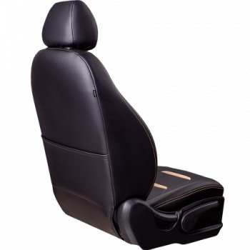 11 899 р. Комплект чехлов для сидений (РЗСиС 60/40 Орегон ) ТУРИН-2 Lord Autofashion  Chevrolet Niva  2123 (2002-2020) дорестайлинг, рестайлинг (черный, вставка черная+бежеая, строчка бежевая)  с доставкой в г. Кемерово. Увеличить фотографию 2