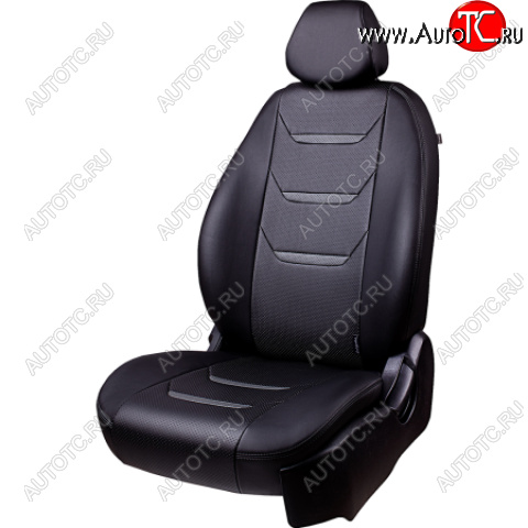 11 899 р. Комплект чехлов для сидений (РЗСиС 60/40 Орегон) ТУРИН-2 Lord Autofashion  Chevrolet Niva  2123 (2002-2020) дорестайлинг, рестайлинг (черный, вставка черная+серая, строчка серая)  с доставкой в г. Кемерово