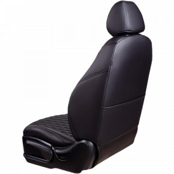 10 299 р. Комплект чехлов для сидений (РЗСиС 40/60 ЗГ Орегон) БАЙРОН Lord Autofashion Chevrolet Spark M300 дорестайлинг (2010-2015) (черный, вставка черная, строчка черная)  с доставкой в г. Кемерово. Увеличить фотографию 3