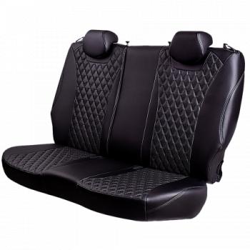 10 299 р. Комплект чехлов для сидений (РЗСиС 40/60 ЗГ Орегон) БАЙРОН Lord Autofashion Chevrolet Spark M300 дорестайлинг (2010-2015) (черный, вставка черная, строчка черная)  с доставкой в г. Кемерово. Увеличить фотографию 7