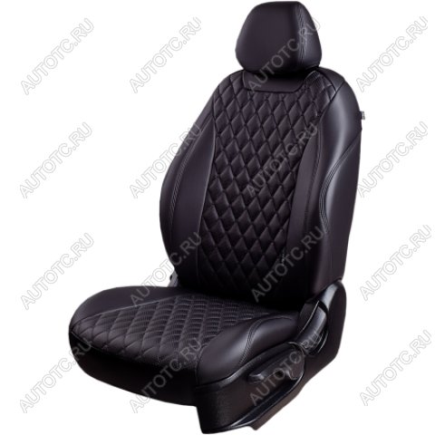 10 299 р. Комплект чехлов для сидений (РЗСиС 40/60 ЗГ Орегон) БАЙРОН Lord Autofashion Chevrolet Spark M300 дорестайлинг (2010-2015) (черный, вставка черная, строчка черная)  с доставкой в г. Кемерово
