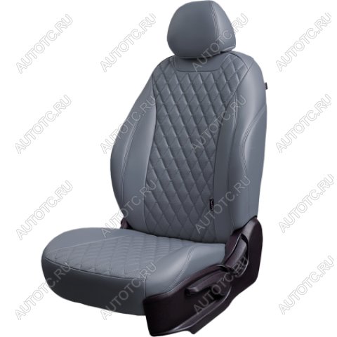 14 999 р.  Комплект чехлов для сидений (РЗС 60/40+подл. 3Г Орегон) БАЙРОН Lord Autofashion  Haval F7 (2018-2022)  дорестайлинг (серый, вставка серая, строчка темно-серая)  с доставкой в г. Кемерово