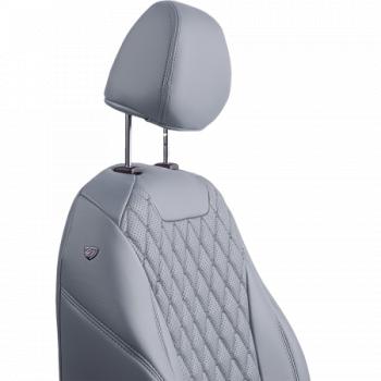 14 999 р.  Комплект чехлов для сидений (РЗС 60/40+подл. 3Г Орегон) БАЙРОН Lord Autofashion  Haval F7 (2018-2022)  дорестайлинг (серый, вставка серая, строчка темно-серая)  с доставкой в г. Кемерово. Увеличить фотографию 5