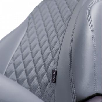 14 999 р.  Комплект чехлов для сидений (РЗС 60/40+подл. 3Г Орегон) БАЙРОН Lord Autofashion  Haval F7 (2018-2022)  дорестайлинг (серый, вставка серая, строчка темно-серая)  с доставкой в г. Кемерово. Увеличить фотографию 8
