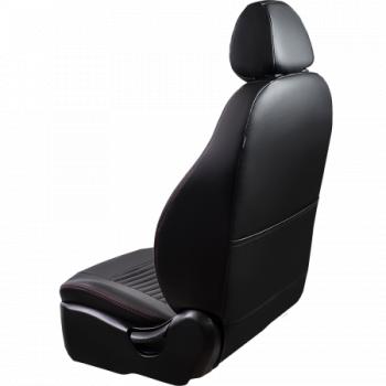7 849 р. Комплект чехлов для сидений (РЗС 40/60. 2П Илана+Орегон) ТУРИН-3 Lord Autofashion  Hyundai Accent ( 1 X3,  3 MC) (1997-2011) седан рестайлинг, седан, хэтчбек (черный, вставка черная, строчка красная)  с доставкой в г. Кемерово. Увеличить фотографию 2