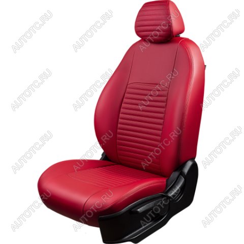 7 849 р. Комплект чехлов для сидений (РЗС 40/60 3Г Илана+Орегон) ТУРИН-3 Lord Autofashion  Hyundai Getz  TB (2005-2011) хэтчбэк 3 дв. рестайлинг, хэтчбэк 5 дв. рестайлинг (красный, вставка красная, строчка красная)  с доставкой в г. Кемерово