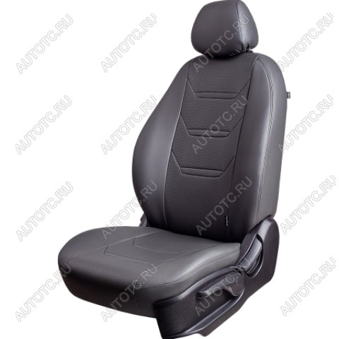 10 299 р. Комплект чехлов для сидений ( РЗС 60/40 2Г Орегон) ТУРИН-2 Lord Autofashion  Hyundai Solaris  RBr (2010-2017) седан дорестайлинг, седан рестайлинг (серый, вставка серая, строчка серая)  с доставкой в г. Кемерово
