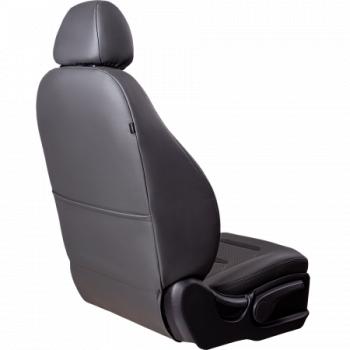 11 899 р. Комплект чехлов для сидений ( РЗС 60/40 2Г Орегон) ТУРИН-2 Lord Autofashion  Hyundai Solaris  RBr (2010-2017) седан дорестайлинг, седан рестайлинг (серый, вставка серая+черная, строчка серая)  с доставкой в г. Кемерово. Увеличить фотографию 3