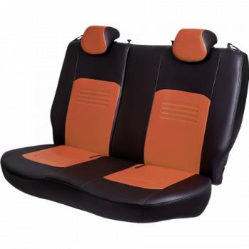 9 449 р. Комплект чехлов для сидений (РЗСиС 40/60 3Г Илана+Орегон) ТУРИН Lord Autofashion KIA Ceed 1 ED рестайлинг, хэтчбэк 5 дв. (2010-2012) (черный, вставка коричневая/бежевая, строчка черная)  с доставкой в г. Кемерово. Увеличить фотографию 6
