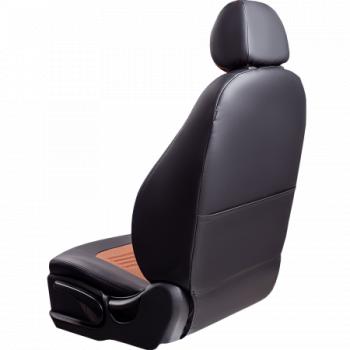 9 449 р. Комплект чехлов для сидений (РЗСиС 40/60 3Г Илана+Орегон) ТУРИН Lord Autofashion KIA Ceed 1 ED рестайлинг, хэтчбэк 5 дв. (2010-2012) (черный, вставка коричневая/бежевая, строчка черная)  с доставкой в г. Кемерово. Увеличить фотографию 2