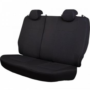 8 549 р. Комплект чехлов для сидений (РЗС 40/60 2Г жаккард) Турин Lord Autofashion KIA Cerato 2 TD седан (2008-2013) (черный, вставка серая Спинг-88, строчка черная)  с доставкой в г. Кемерово. Увеличить фотографию 4