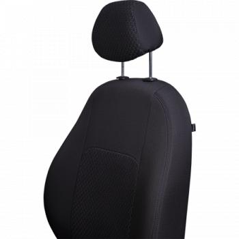 8 549 р. Комплект чехлов для сидений (РЗС 40/60 2Г жаккард) Турин Lord Autofashion KIA Cerato 2 TD седан (2008-2013) (черный, вставка серая Спинг-88, строчка черная)  с доставкой в г. Кемерово. Увеличить фотографию 6