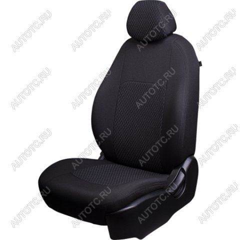8 549 р. Комплект чехлов для сидений (РЗС 40/60 2Г жаккард) Турин Lord Autofashion KIA Cerato 2 TD седан (2008-2013) (черный, вставка серая Спинг-88, строчка черная)  с доставкой в г. Кемерово
