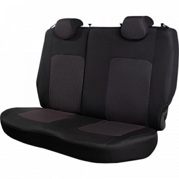 3 699 р. Комплект чехлов для сидений (РЗС 60/40 2Г жаккард) СТАНДАРТ Lord Autofashion KIA Rio 3 QB дорестайлинг седан (2011-2015) (черный, вставка Сеул красный, строчка черная)  с доставкой в г. Кемерово. Увеличить фотографию 10