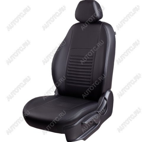 9 449 р. Комплект чехлов для сидений (РЗС 60/40 3Г Илана+Орегон) ТУРИН СТ Lord Autofashion KIA Soul AM дорестайлинг (2008-2011) (черный, вставка черная, строчка черная)  с доставкой в г. Кемерово