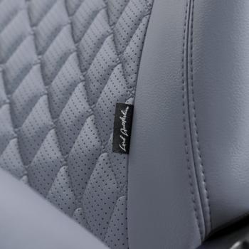 18 749 р. Комплект чехлов для сидений (ЦЗС 2П Орегон) БАЙРОН ст БАЙРОН Lord Autofashion  Лада 2108 - 2115 (серый, вставка серая, строчка темно-серая)  с доставкой в г. Кемерово. Увеличить фотографию 2