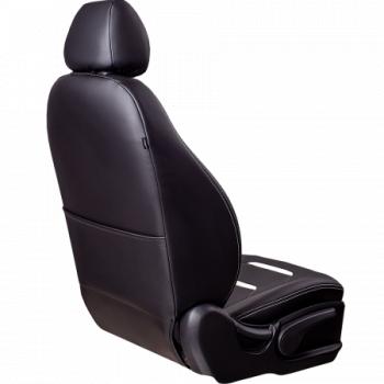 6 999 р. Комплект чехлов для сидений (РЗСиС 60/40 3Г Орегон) ТУРИН-2 Lord Autofashion Лада Калина 1119 хэтчбек (2004-2013) (черный, вставка черная+белая, строчка белая)  с доставкой в г. Кемерово. Увеличить фотографию 2