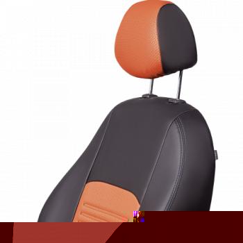 8 299 р. Комплект чехлов для сидений ( РЗС 60/40 3Г Илана+Орегон) ТУРИН СТ Lord Autofashion  Nissan Juke  1 YF15 (2010-2020) дорестайлинг, рестайлинг (черный, вставка коричневая+бежевая, строчка черная )  с доставкой в г. Кемерово. Увеличить фотографию 4