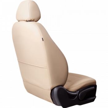 6 999 р. Комплект чехлов для сидений (РЗС 60/40+подлок. 3Г Орегон) ТУРИН-2 Lord Autofashion Nissan Tiida 1 седан C11 рестайлинг (2010-2014) (бежевый, вставка бежевая, строчка бежевая)  с доставкой в г. Кемерово. Увеличить фотографию 7