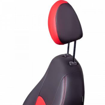 6 799 р. Комплект чехлов для сидений (РЗС 40/60 3Г Илана+Орегон) ТУРИН СТ Lord Autofashion Opel Astra J универсал дорестайлинг (2009-2012) (черный, вставка красная, сточка красная)  с доставкой в г. Кемерово. Увеличить фотографию 3