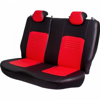 9 449 р. Комплект чехлов для сидений (РЗС 60/40 3Г Илана+Орегон) ТУРИН СТ Lord Autofashion Opel Mokka  дорестайлинг (2012-2016) (черный, вставка красная, строчка красная)  с доставкой в г. Кемерово. Увеличить фотографию 3