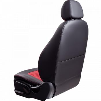 9 449 р. Комплект чехлов для сидений (РЗС 60/40 3Г Илана+Орегон) ТУРИН СТ Lord Autofashion Opel Mokka  дорестайлинг (2012-2016) (черный, вставка красная, строчка красная)  с доставкой в г. Кемерово. Увеличить фотографию 7