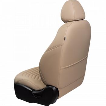 28 499 р. Комплект чехлов для сидений (РЗС Орегон) БАЙРОН ст ПРЕЗИДЕНТ Lord Autofashion  Nissan Terrano  D10 (2013-2016), Renault Duster  HS (2010-2015) (бежевый, вставка бежевая, строчка бежевая)  с доставкой в г. Кемерово. Увеличить фотографию 2