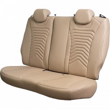 28 499 р. Комплект чехлов для сидений (РЗС Орегон) БАЙРОН ст ПРЕЗИДЕНТ Lord Autofashion  Nissan Terrano  D10 (2013-2016), Renault Duster  HS (2010-2015) (бежевый, вставка бежевая, строчка бежевая)  с доставкой в г. Кемерово. Увеличить фотографию 7