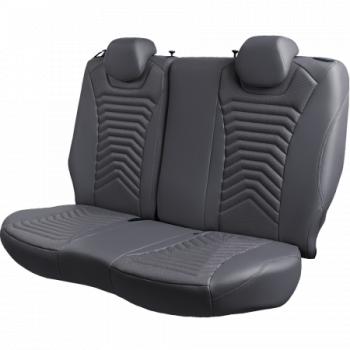 27 849 р. Комплект чехлов для сидений (РЗС Орегон) БАЙРОН ст ПРЕЗИДЕНТ Lord Autofashion  Nissan Terrano  D10 (2013-2016), Renault Duster  HS (2010-2015) (серый, вставка серая+темно-серая, строчка темно-серая)  с доставкой в г. Кемерово. Увеличить фотографию 3