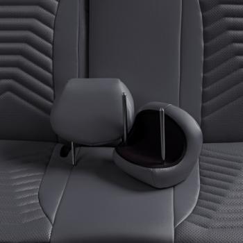 27 849 р. Комплект чехлов для сидений (РЗС Орегон) БАЙРОН ст ПРЕЗИДЕНТ Lord Autofashion  Nissan Terrano  D10 (2013-2016), Renault Duster  HS (2010-2015) (серый, вставка серая+темно-серая, строчка темно-серая)  с доставкой в г. Кемерово. Увеличить фотографию 4
