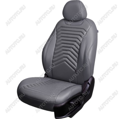 27 849 р. Комплект чехлов для сидений (РЗС Орегон) БАЙРОН ст ПРЕЗИДЕНТ Lord Autofashion  Nissan Terrano  D10 (2013-2016), Renault Duster  HS (2010-2015) (серый, вставка серая+темно-серая, строчка темно-серая)  с доставкой в г. Кемерово