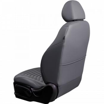 27 849 р. Комплект чехлов для сидений (РЗС Орегон) БАЙРОН ст ПРЕЗИДЕНТ Lord Autofashion  Nissan Terrano  D10 (2013-2016), Renault Duster  HS (2010-2015) (серый, вставка серая+темно-серая, строчка темно-серая)  с доставкой в г. Кемерово. Увеличить фотографию 2