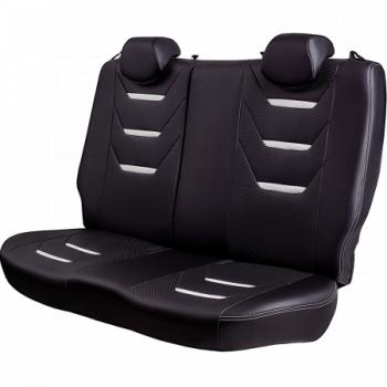 10 299 р. Комплект чехлов для сидений (к.Ambition РЗСиС 40/60 2Г Орегон) ТУРИН-2 Lord Autofashion  Skoda Fabia  Mk2 (2007-2014) универсал дорестайлинг, хэтчбэк дорестайлинг, универсал рестайлинг, хэтчбэк рестайлинг (черный, вставка черная+белая, строчка белая)  с доставкой в г. Кемерово. Увеличить фотографию 8