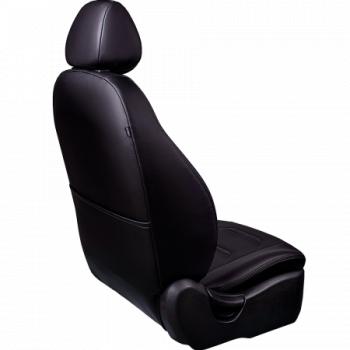 11 899 р. Комплект чехлов для сидений (к.Ambition РЗСиС 40/60 2Г Орегон) ТУРИН-2 Lord Autofashion  Skoda Fabia  Mk2 (2007-2014) универсал дорестайлинг, хэтчбэк дорестайлинг, универсал рестайлинг, хэтчбэк рестайлинг (черный, вставка черная, строчка черная)  с доставкой в г. Кемерово. Увеличить фотографию 2