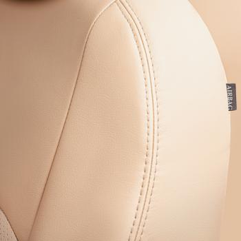 7 399 р. Комплект чехлов для сидений (к.Elegance РЗС 40/60 +подлокот. 3Г Илана+Орегон) ТУРИН СТ Lord Autofashion  Skoda Octavia  A7 (2012-2020) дорестайлинг лифтбэк, дорестайлинг универсал, рестайлинг лифтбэк, рестайлинг универсал (бежевый, вставка бежевая, строчка бежевая)  с доставкой в г. Кемерово. Увеличить фотографию 6