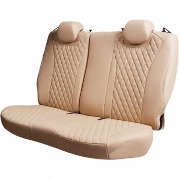 10 299 р. Комплект чехлов для сидений (Орегон) БАЙРОН ст БАЙРОН Lord Autofashion Subaru Forester SJ дорестайлинг (2012-2016) (бежевый, вставка бежевая, строчка бежевая)  с доставкой в г. Кемерово. Увеличить фотографию 7