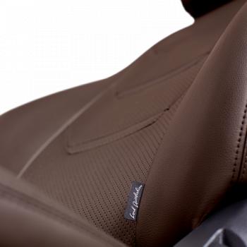 10 299 р. Комплект чехлов для сидений (РЗСиС 40/60 2П+1Г Орегон) ТУРИН-2 Lord Autofashion  Volkswagen Polo  5 (2009-2020) седан дорестайлинг, седан рестайлинг (темно-коричневый, вставка темно-коричневая, строчка темно-коричневая)  с доставкой в г. Кемерово. Увеличить фотографию 3