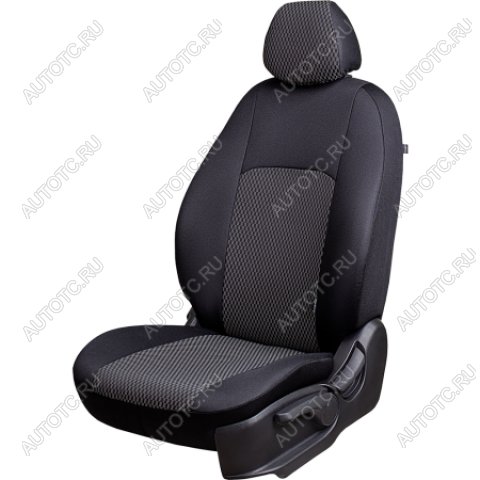 10 499 р. Комплект чехлов для сидений (7 мест Жаккард) Дублин Lord Autofashion  ГАЗ ГАЗель ( 3221,  3221,Бизнес) - Соболь ( 2217 автобус,  2217 Бизнес автобус) (черный, вставка Прямоугольник черная)  с доставкой в г. Кемерово