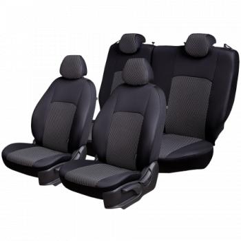 10 499 р. Комплект чехлов для сидений (7 мест Жаккард) Дублин Lord Autofashion  ГАЗ ГАЗель ( 3221,  3221,Бизнес) - Соболь ( 2217 автобус,  2217 Бизнес автобус) (черный, вставка Прямоугольник черная)  с доставкой в г. Кемерово. Увеличить фотографию 2