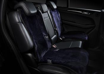 14 949 р. Накидка на сиденье (1 место Р. 4418 натур. мех) Меховая Lord Autofashion   (черника 12мм, строчка черная)  с доставкой в г. Кемерово. Увеличить фотографию 3