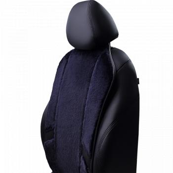 14 949 р. Накидка на сиденье (1 место Р. 4418 натур. мех) Меховая Lord Autofashion   (черника 12мм, строчка черная)  с доставкой в г. Кемерово. Увеличить фотографию 8